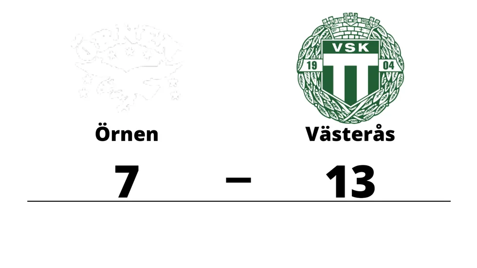 BK Örnen förlorade mot Västerås SK BK