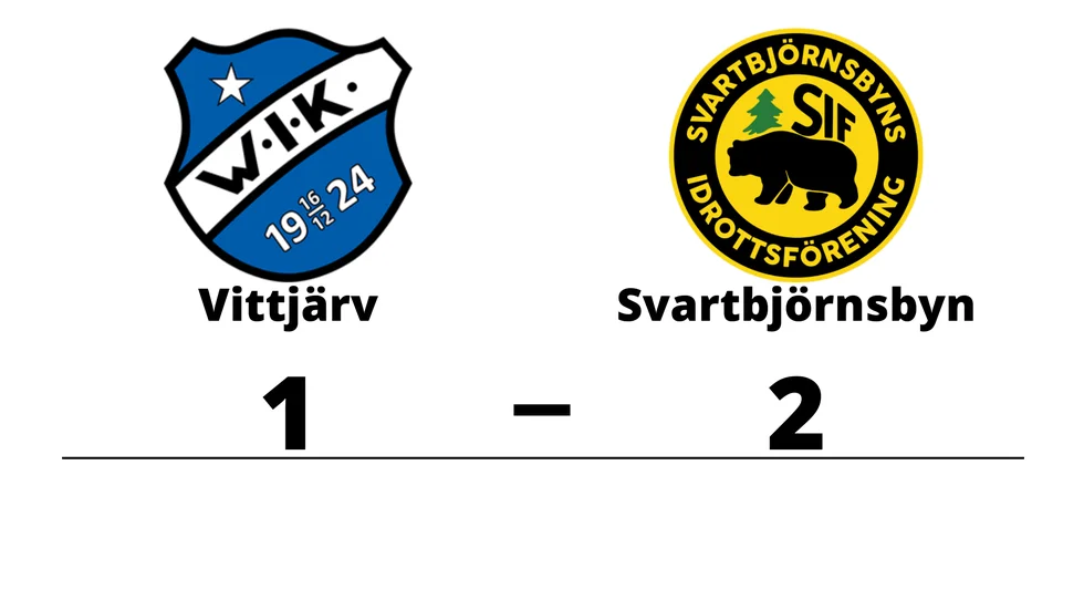 Vittjärvs IK/Hedens IF 2 förlorade mot Svartbjörnsbyns IF