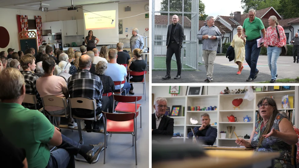 Sammanlagt ett hundratal invånare och flera politiker dök upp under medborgardialogens tre tider.