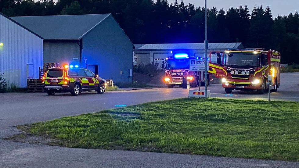 Rökutveckling i Boxholm.