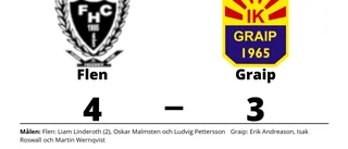 Graip föll med 3-4 mot Flen