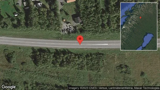 Stopp på E10 på grund av viltolycka med en personbil