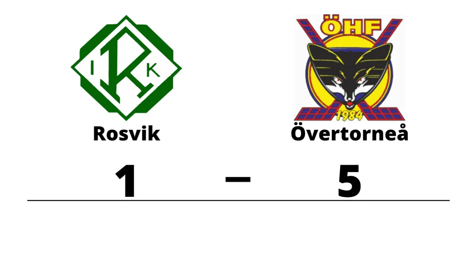 Rosvik IK förlorade mot Övertorneå HF