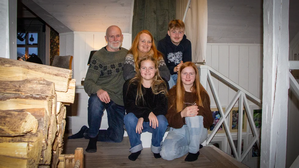 Mats och Karin Bevemyr med barnen Fabian, Märta och Myra.