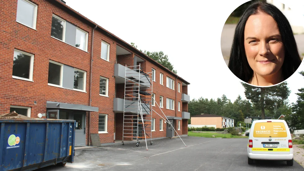 Caroline Meijer säger att man just nu börjar leta nya hyresgäster till lägenheterna. Inflyttning sker förhoppningsvis i december i år.