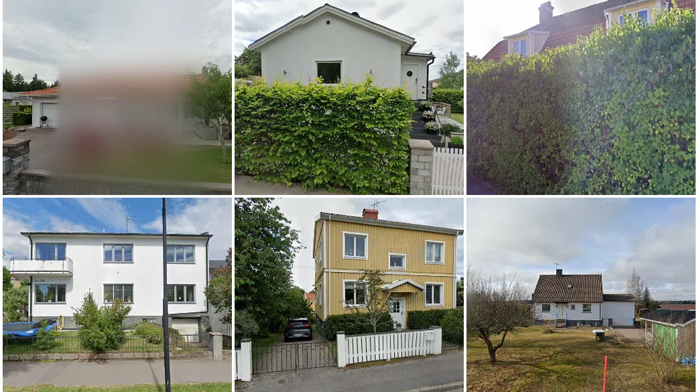 Flintvägen 18, Skolgatan 42, Lugngatan 11, Sjögatan 28B, Borgmästaregatan 31 och Klockrike 622