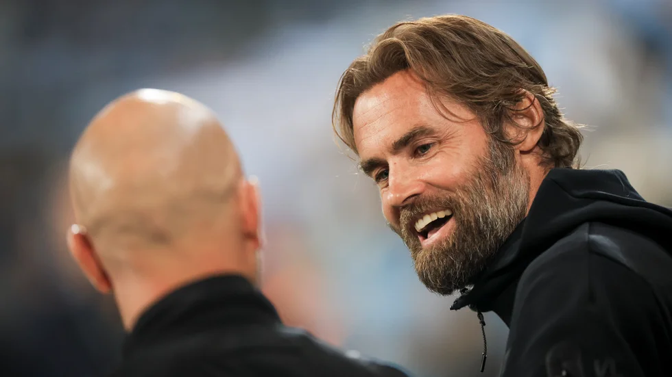 Brommapojkarnas tränare Olof Mellberg.