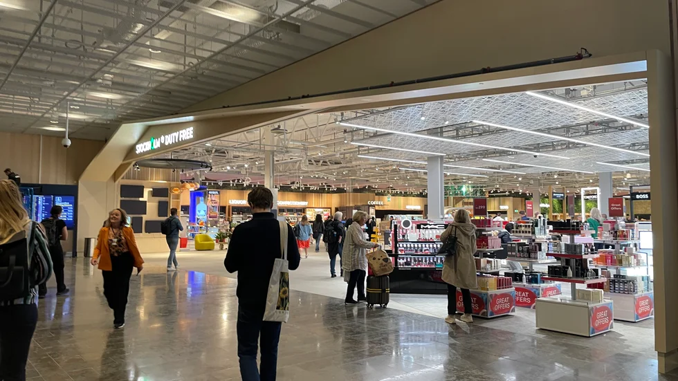 Stockholm duty free är nu dubbelt så stor jämför med tidigare.
