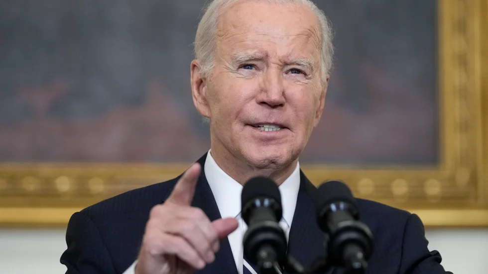USA:s president Joe Biden fördömer Hamas attack på Israel.