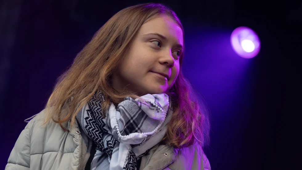 Greta Thunberg anklagas efter en klimatmarsch i Amsterdam i helgen för att missbruka klimatscenen för egna syften.