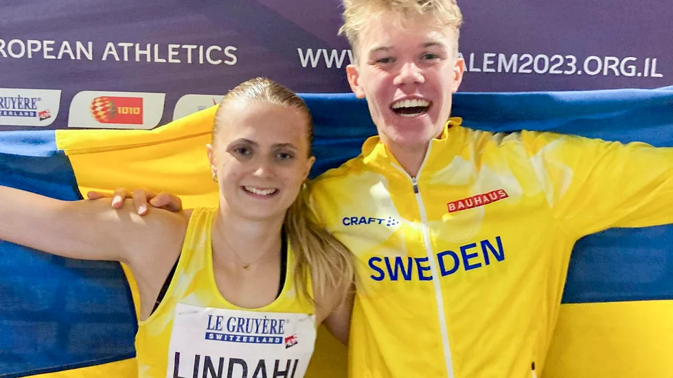 Nora Lindahl och Jonathan Grahn tog båda guld i U20-EM i Jerusalem.