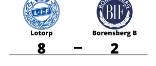 Borensberg B kunde inte stoppa formstarka Lotorp