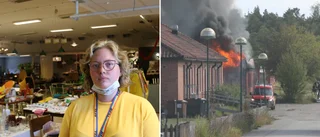 Anastasia evakuerade flyktingarna vid branden