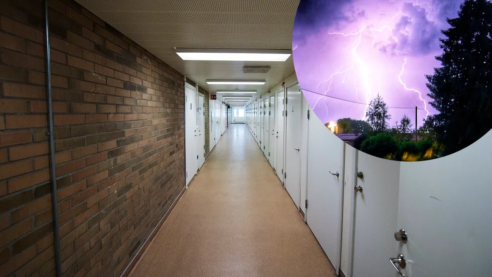 Blixtovädret slog ut teknisk utrustning på arresten i Nyköping och en intagen flyttades till arresten i Katrineholm. Bilderna är tagna vid andra tillfällen. 