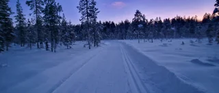 Dåliga skidspår i Gällivare     