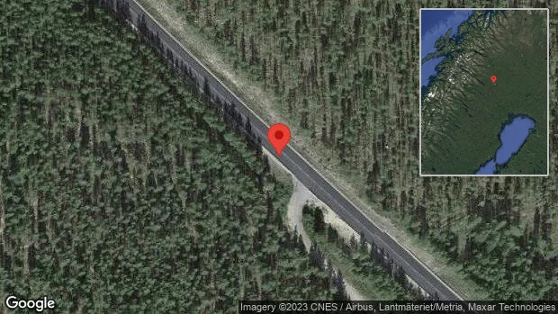 Stopp på E10 på grund av trafikolycka med en personbil