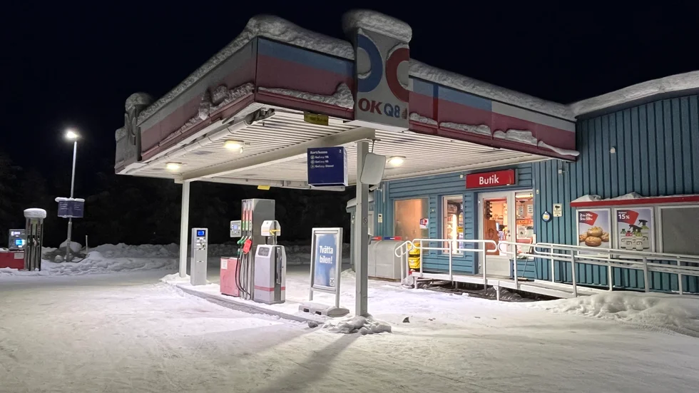 Vittangi, en av de orter där man fått klara sig utan diesel i flera dagar. 