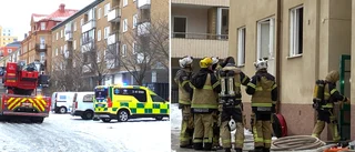 Brand i flerfamiljshus i Eskilstuna: "Brunnit rejält"