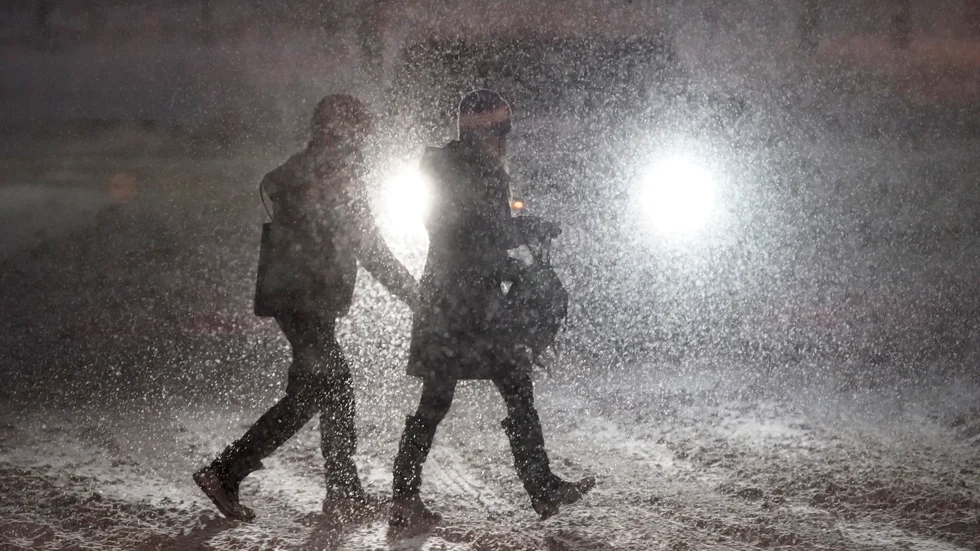 Det är risk för stora mängder snö på fredag. 