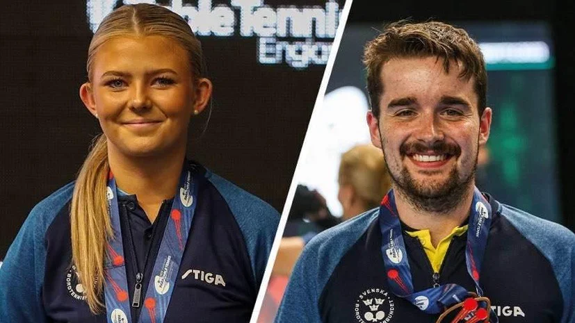 Bordtennismedaljer. Anja Händén, tidigare Väster, och Daniel Gustafsson, nu i Väster, tog var sitt brons på para-EM i Sheffield. Händén tog även brons i dubbel.