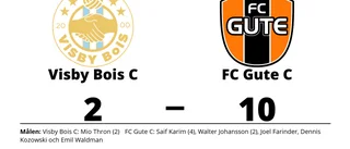 Målfest när FC Gute C krossade Visby Bois C