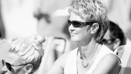 Ewa Hansson. För henne är VM i kubb en tradition.