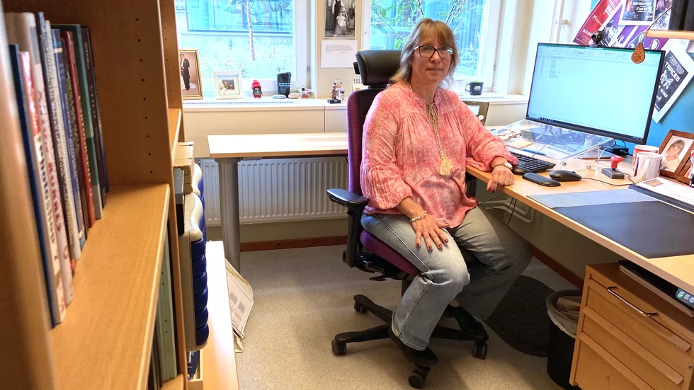 Anette Snällfot-Brändström lägger 30 procent av sin arbetstid på att hjälpa studenterna som kommer för utbildning vid LTU:s rymdprogram i Kiruna. 