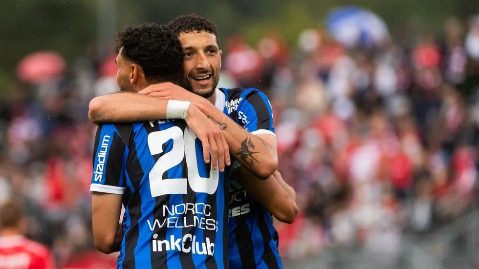 Joakim Persson och Wessam Abou Ali från när Sirius och Degerfors möttes på Stora Valla i juli.