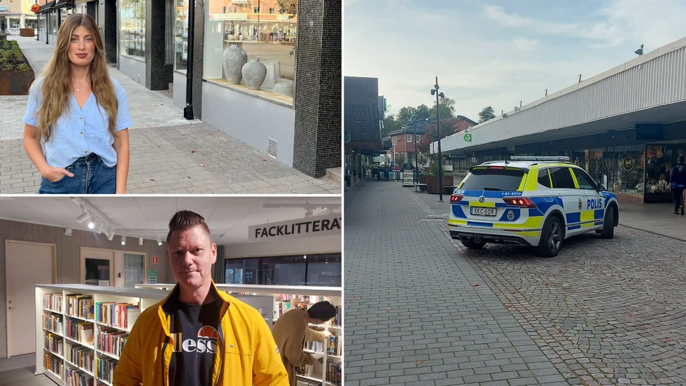 Näringsidkare vill att kommunen gör mer för att tryggheten på gågatan i Hultsfred. Polisen syns allt mer på gatan och patrullerar runt om i kvarteret.