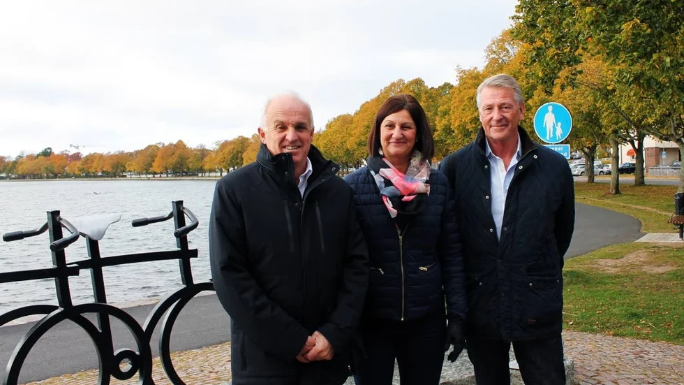 Mats Wahrén, Camilla Egberth och Peter Linnskog kan snart ta cykelvägen mellan städerna.