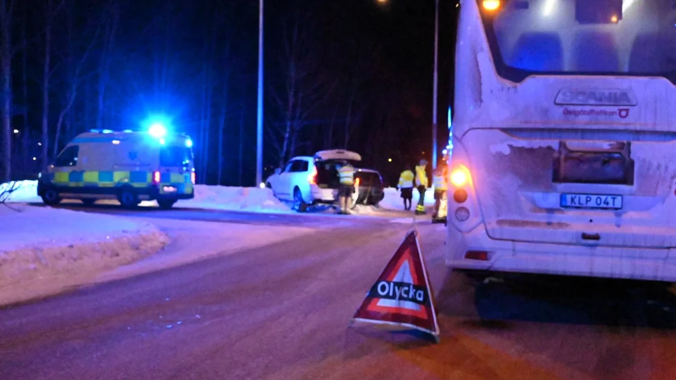 Olyckan inträffade vid 17.45-tiden på måndagen.