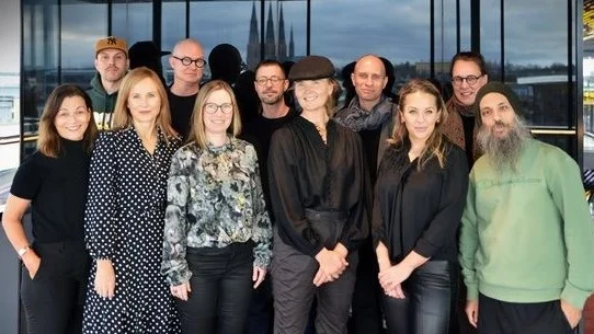 UKK:s nya kreativa råd. Från vänster: Madeleine Banks, Simon Wimmer, Camilla Scheinert, Patric Kiraly, Rebecca Måwe, Fredrik Lindström, Meline Schou Höijer, Fredrik Frensborg, Sofia Bo, Kristin Windolf och Affe Askhar. Yared Tekeste saknas på bilden.