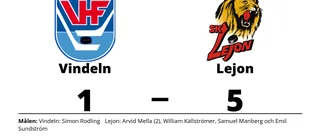 Stark seger för Lejon i toppmatchen mot Vindeln