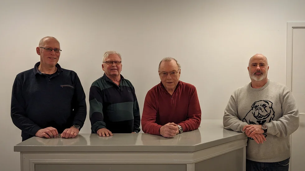 Tyrel Jonsson, Lennart Anglered, Ingemar Johansson och Philippe Tibault från föreningen Laxnegården.