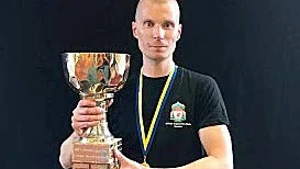SM-guld i hembryggt öl. Henrik Kristedal är  svensk mästare i hembryggd öl 2019.