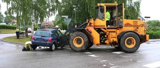 Tre personer avvek från trafikolycka