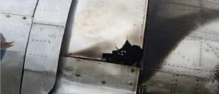 Därför började flygplanet att brinna