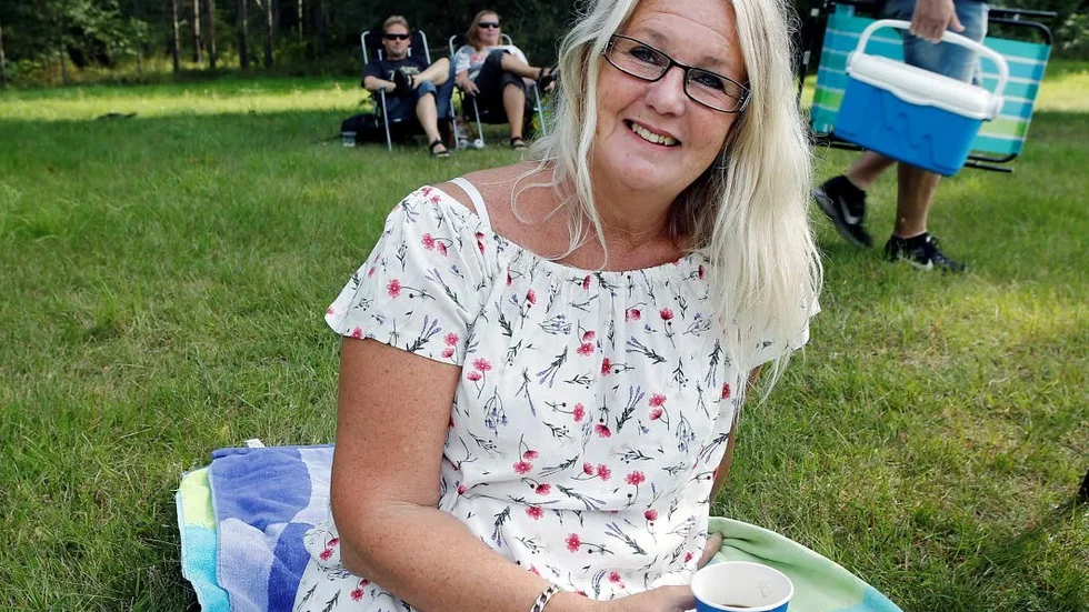 För Katrin Lindell från Vadstena var det premiärbesök på Råssnäs Musikfest.