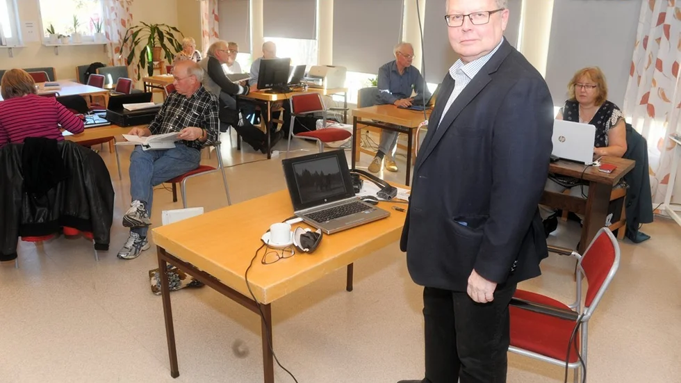 Hans Bjernevik föreläste om bilder och upphovsrätt.
Foto: Magnus Strömsten