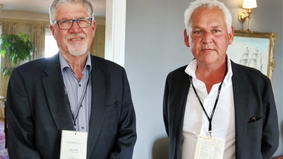 Jan B Frey och Per Johansson är nöjda med årets tillväxtdag 2017. Foto: Liselotte S Johansson