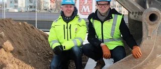 Första spadtaget för nya bostadsrätter