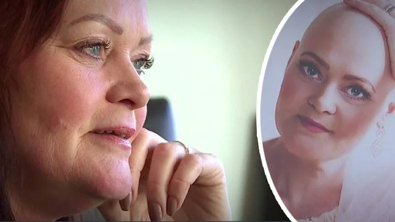 Anita Aktanius kände av knölen i bröstet. Det visade sig vara cancer.