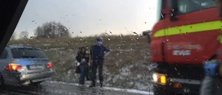 Varning: Snömodd och halka