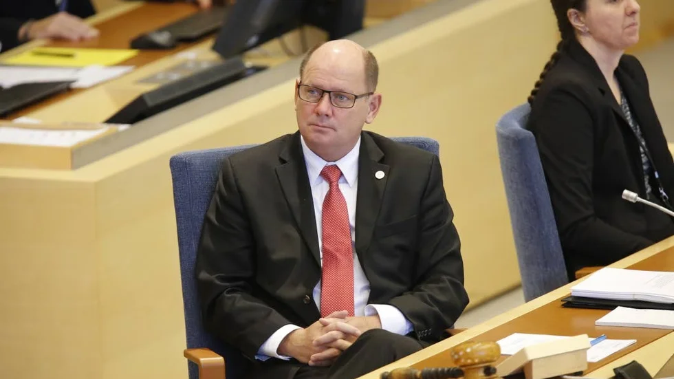 Urban Ahlin. Riksdagens talman sköter det som tidigare var statschefens uppgifter.