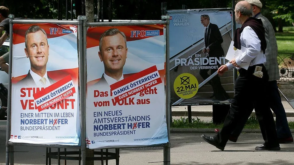 Tidens tecken.  FPÖ:s Norbert Hofner var ytterst nära seger i Österrrike.