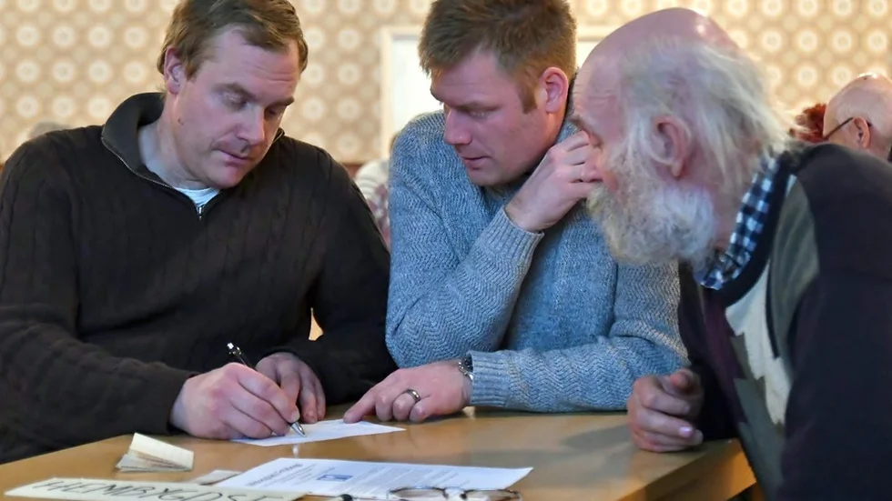 Rickard Eriksson, Ruben Eriksson samt Peter Hultqvist kämpade med de svåra frågorna precis som alla andra.
