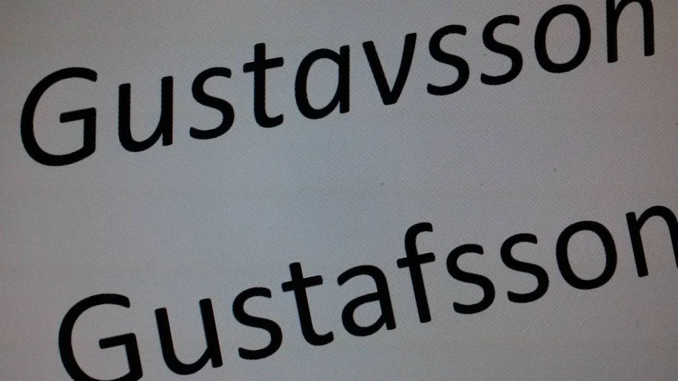 Gustavsson eller Gustafsson? Den frågan har Förvaltningsrätten i Linköping fått anledning att brottas med.