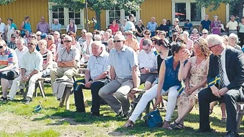 Mycket publik hade samlats för att fira Nationaldagen.