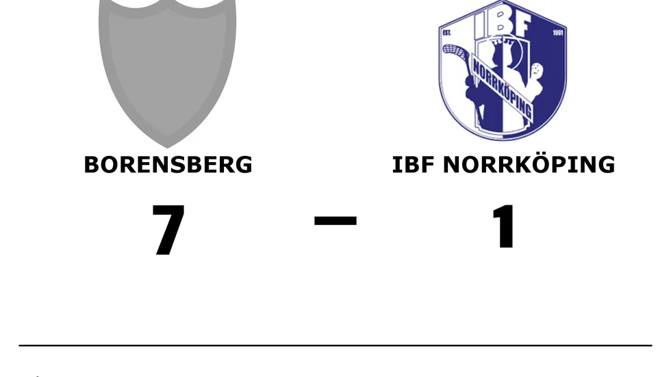 Borensberg IBC vann mot IBF Norrköping
