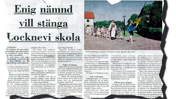 Vill stänga Locknevi skola, i vår tidning den 20 juni kunde vi skriva att det råder politisk enighet om nedläggningen.